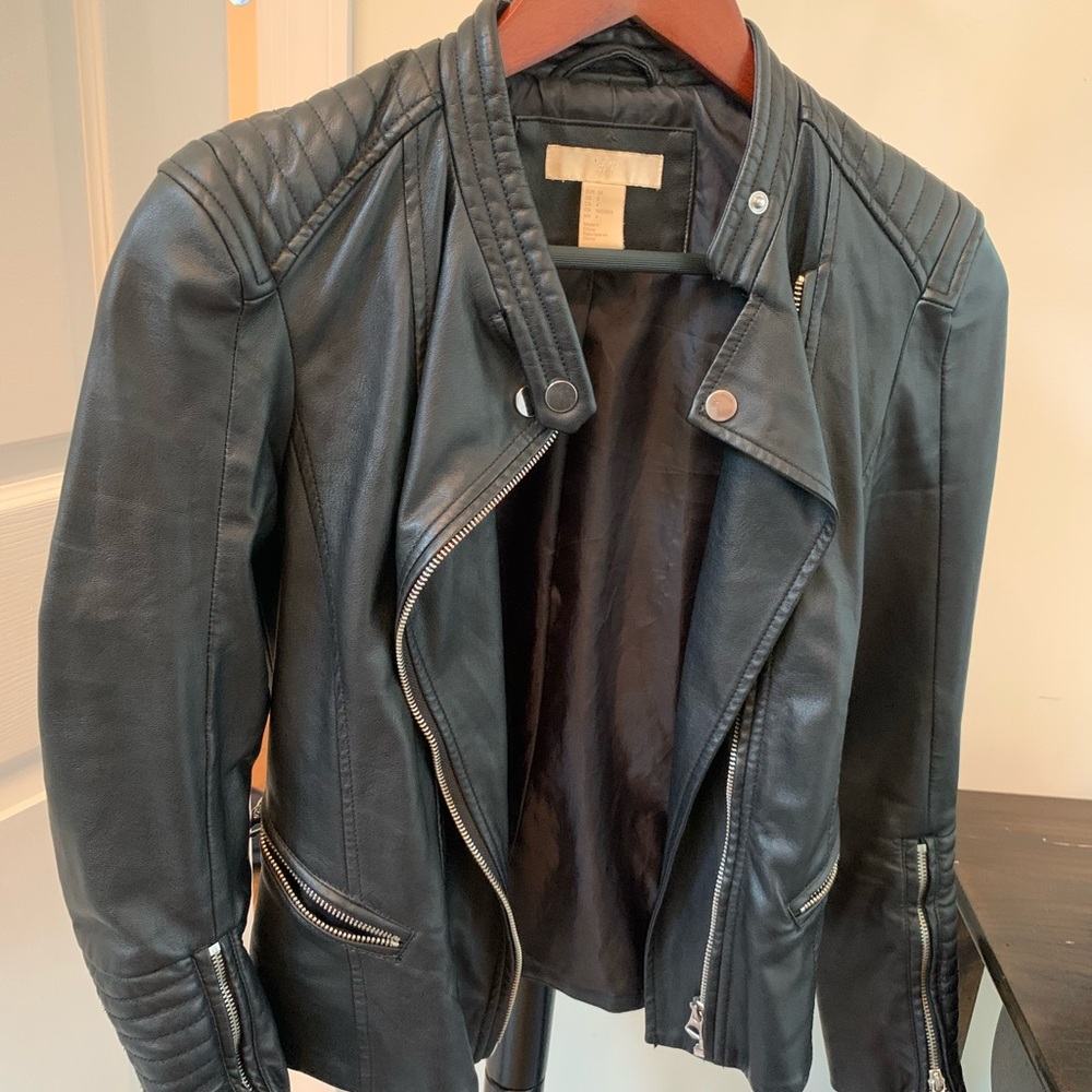 H&M. Faux Lether jacket